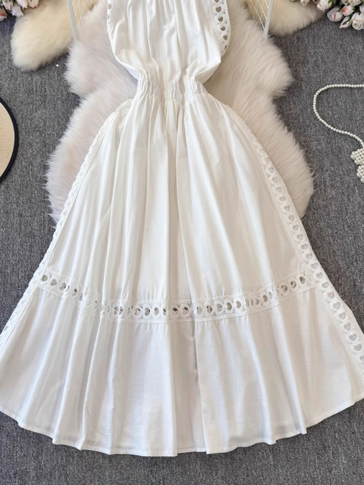 Elegant Hollow Out Women White - Vintage Fashion Korea recensie en prijs