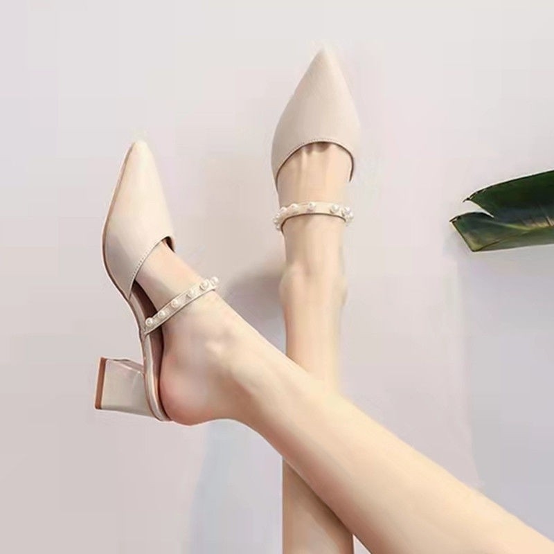Women's Vintage Pointed Toe Mu - Vintage Fashion Heels recensie en prijs