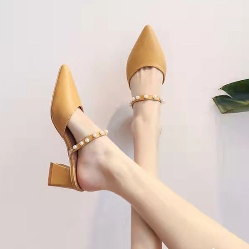 Women's Vintage Pointed Toe Mu - Vintage Fashion Heels recensie en prijs
