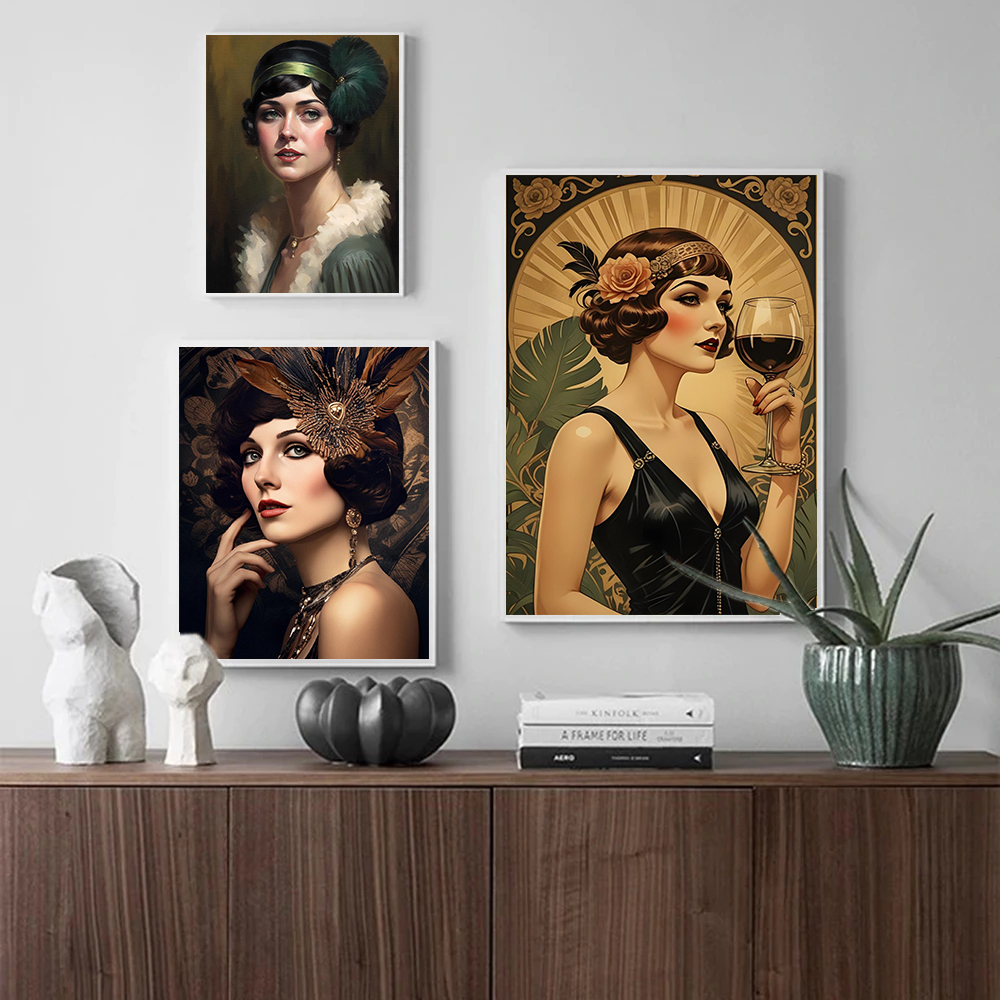 Vintage Flapper Girl Poster 19 - Vintage Fashion Prints For Wall recensie en prijs