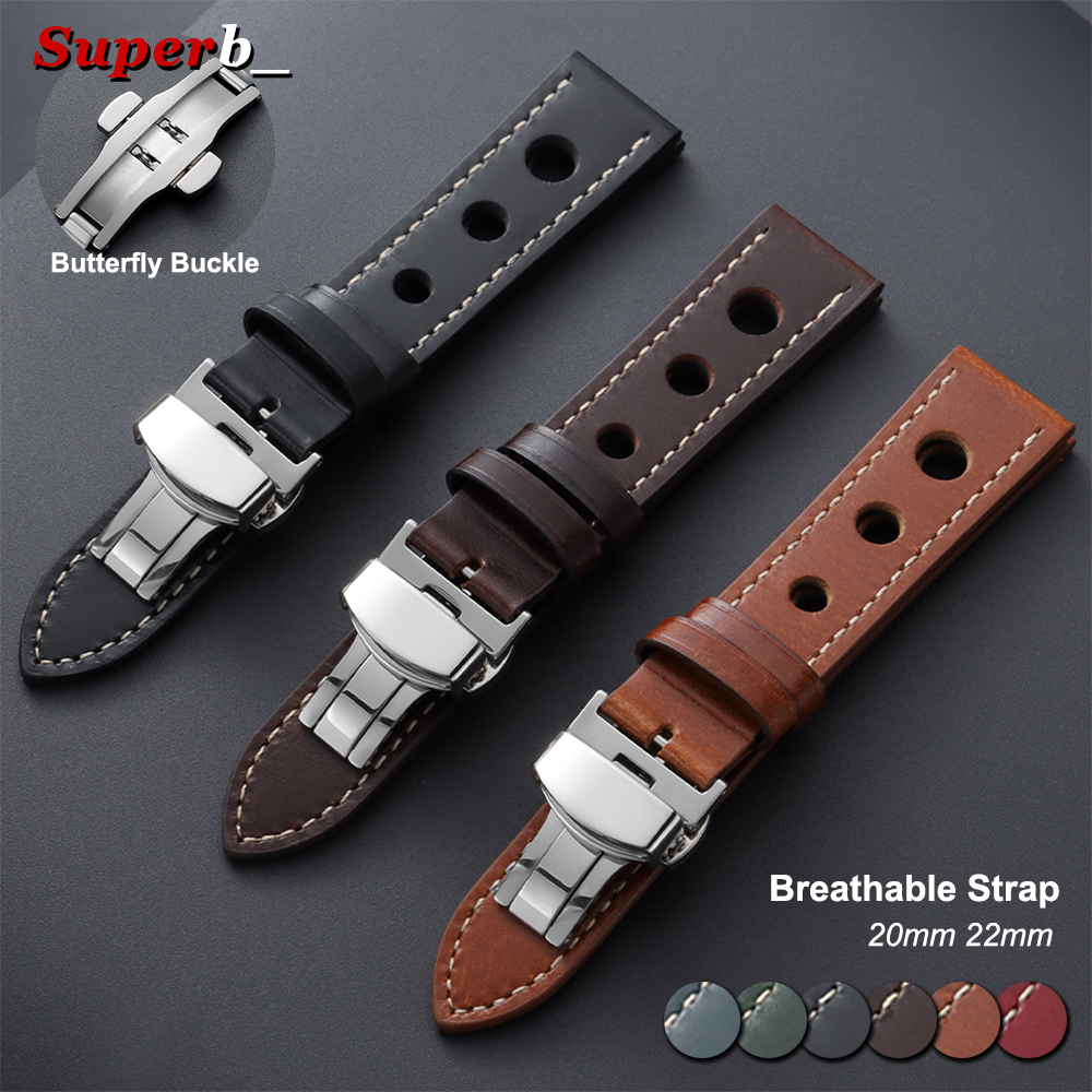 20mm 22mm Vintage Cowhide Leat - Vintage Fashion Labels recensie en prijs